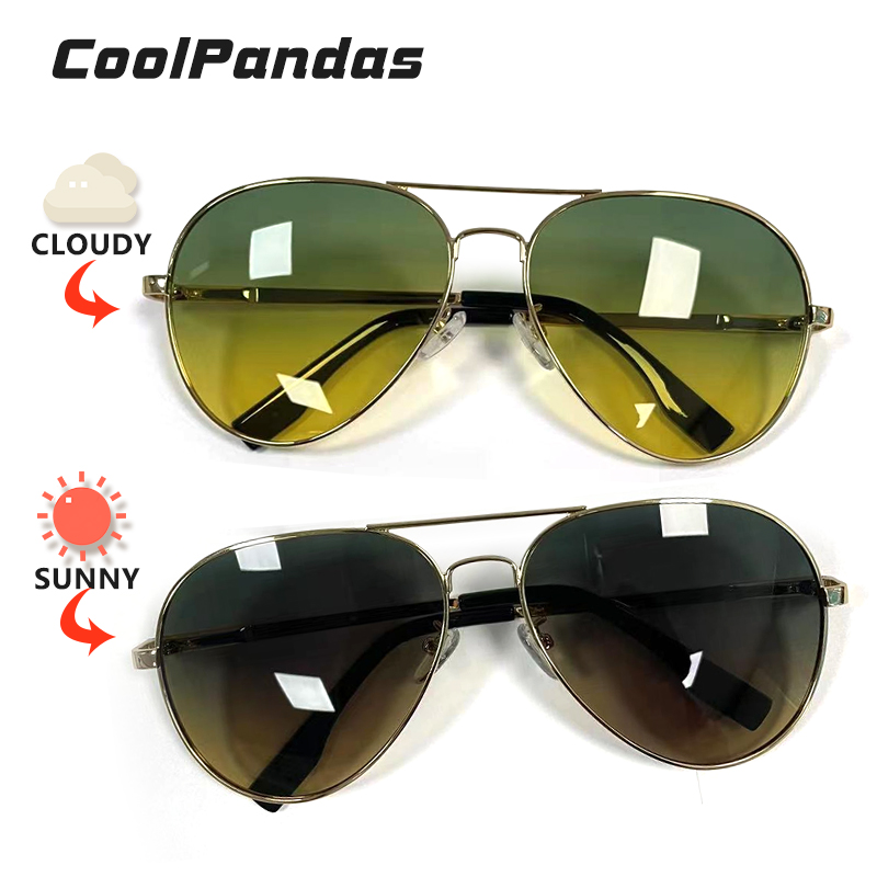 Photochromic Sunglasses Men Po - Sunglasses Aviator Polarized 评论和价格
