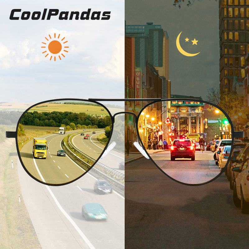 Photochromic Sunglasses Men Po - Sunglasses Aviator Polarized 评论和价格