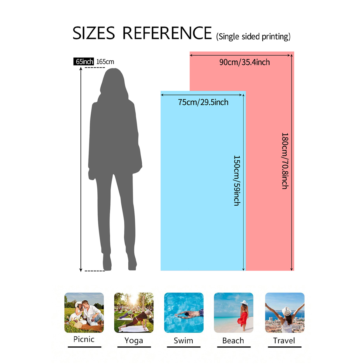 1pc fashionable colorful strip - Beach Towel Large 评论和价格